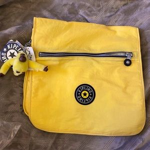 Vintage Kipling Messenger Bag Sunbeam Yellow